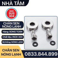 Bộ Chân Sen Nóng Lạnh, Bộ Nối Chân Củ Sen Nóng Lạnh Inox 304, Đồng Thau