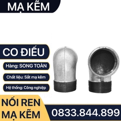 Co Điếu Ren Mạ Kẽm, Co Ren Trong Ren Ngoài Sắt Mạ Kẽm