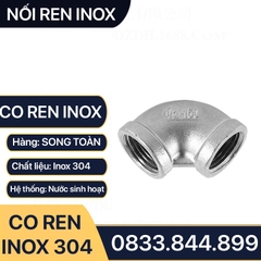 Co Inox 304, Cút Ren Trong Inox 304 Hai Đầu Ren Trong