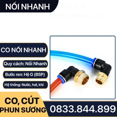 PL Co Ren Ngoài Nối Nhanh, Nối Nhanh Co Ren Ngoài Đồng Thau