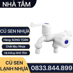 Củ Sen Tắm Nhựa, Củ Sen Lạnh Nhựa Tay Gạt - Phi 21