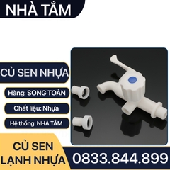 Củ Sen Tắm Nhựa, Củ Sen Lạnh Nhựa Tay Gạt - Phi 21