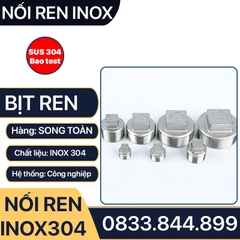 Đầu Bịt Ren Ngoài Inox 304, Bịt Ren Ngoài Inox 304