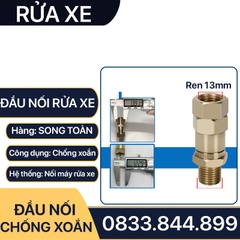 Khớp Nối Nhanh Chống Xoắn, Đầu Nối Chống Xoắn Dây Rửa Xe 13 14 22mm