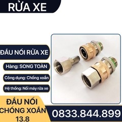 Khớp Nối Nhanh Chống Xoắn, Đầu Nối Chống Xoắn Dây Rửa Xe 13 14 22mm