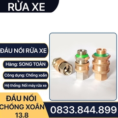 Khớp Nối Nhanh Chống Xoắn, Đầu Nối Chống Xoắn Dây Rửa Xe 13.8mm