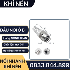 Khớp Nối Nhanh SP PP Khí Nén Siết Ống, Bộ Nối Nhanh Ổ Bi Cắm Siết Ống 8 10 12