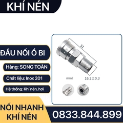 Khớp Nối Nhanh SM PM Khí Nén Ren Ngoài, Bộ Nối Nhanh Ổ Bi Ren Ngoài 13 17 21