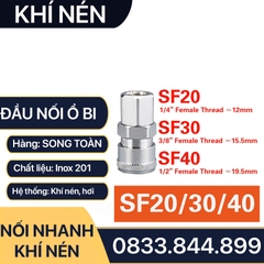 Khớp Nối Nhanh SF PF Khí Nén Ren Trong, Bộ Nối Nhanh Ổ Bi Ren Trong 13 17 21