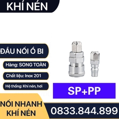 Khớp Nối Nhanh Khí Nén, Bộ Nối Nhanh Khí Nén Ổ Bi Inox 201 (SM+PM - SH+PH - SF+PF - SP+PP)