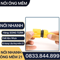 Đầu Nối Nhanh Ống Mềm, Bộ Nối Nhanh Ren 21 27 Nối Ống 16-20mm