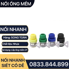 Đầu Nối Nhanh Siết Cổ Dê, Đầu Nối Vòi Nước Không Ren Siết Ống 16 - 20mm