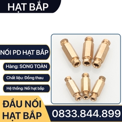 Đầu Nối Thẳng Hạt Bắp / Đầu Nối Thẳng Hai Đầu Hạt Bắp PD Series - Lắp Ống Đồng, Ống Mềm