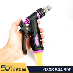 Đầu Phun Nước Tưới Cây Cầm Tay Tăng Áp Nhựa TOP – Tưới Vườn Tiện Lợi, Tặng Kèm Đầu Nối 16x20mm