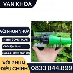 Đầu Phun Tưới Cây Tăng Áp Cầm Tay Đuôi Chuột Ống 21 27 34 Nhựa