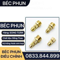 Béc Phun Đồng Thau Ren Trong 13, Đầu Phun Hỏa Tiễn Ren Ngoài 21 Đồng Thau