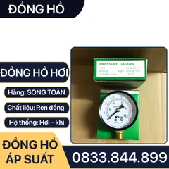 Đồng Hồ Dầu Áp Suất Mặt 100mm Chân Đứng Ren 3/8 (17)