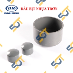 Đầu Bịt Nhựa PVC Trơn 21 27 34  - Thương Hiệu Nhựa Bình Minh