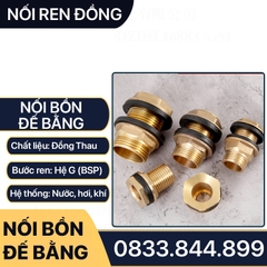 Ép Phi Bồn, Khớp Nối Bồn Nước Đồng Thau Đế Phẳng