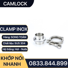 Khớp Nối Clamp Inox 304 , Clamp Ống Inox 304 Kẹp Kết Nối Ống