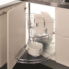 Mâm Xoay Góc 180 Độ SUS 304 Cao Cấp - Thương Hiệu Tủ Bếp Camryn