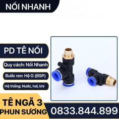 Tê Nối Nhanh, Tê Ren Ngoài Nối Nhanh PD Khí Nén Phun Sương