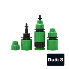 Đầu Nối Nhanh Ống Phun Sương, Bộ Nối Nhanh Vòi Cấp Nước Cắm Đuôi Ống 5x8 mm