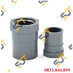 Nối Nhựa PVC Trơn Dán + Ren Trong 21 27 - Thương Hiệu Bình Minh