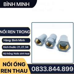 Nối Nhựa PVC Ren Trong Đồng Thau 21 27 - Thương Hiệu Nhựa Bình Minh