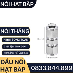 Nối Hạt Bắp Inox, Bộ Hai Đầu Hạt Bắp Côn Lõm Hạt Bắp Inox NPT Nối Ống Inox 304