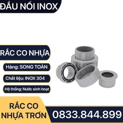 Rắc Co Nhựa, Đầu Nối Rắc Co Nhựa Trơn Dán Ống PVC