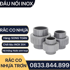 Rắc Co Nhựa, Đầu Nối Rắc Co Nhựa Trơn Dán Ống PVC