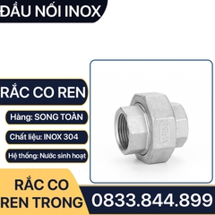 Rắc Co Inox 304, Đầu Nối Rắc Co Ren Trong Inox 304