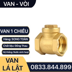 Van Một Chiều, Van 1 Chiều Lá Lật Đồng Thau