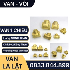 Van Một Chiều, Van 1 Chiều Lá Lật Đồng Thau