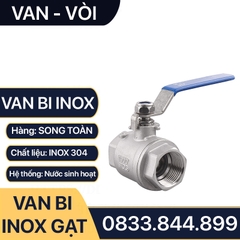 Van Bi Inox Tay Gạt, Van Bi Tay Gạt Inox 90 độ SUS 304, 316