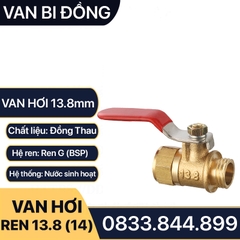 Van Hơi Ren 13.8, Van Hơi Ren Trong Ren Ngoài 14 - Tay gạt