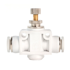 Van Tiết Lưu PSA Nối Nhanh Ống Mềm STNC Ống 4 6 8 10 12 16 - Màu Trắng (Chính Hãng)