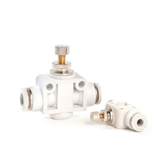 Van Tiết Lưu PSA Nối Nhanh Ống Mềm STNC Ống 4 6 8 10 12 16 - Màu Trắng (Chính Hãng)