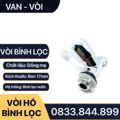 Vòi Bình Lọc, Vòi Lọc Nước Đồng Mạ Crome Tay Gạt Lắp Đặt Bình Lọc Nước Gia Đình