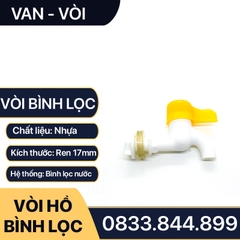 Vòi Bình Lọc Nước, Vòi Lọc Nước Nhựa Tay Gạt Lắp Đặt Bình Lọc Nước Gia Đình Ren 17