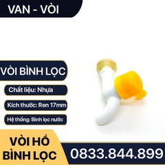 Vòi Bình Lọc Nước, Vòi Lọc Nước Nhựa Tay Gạt Lắp Đặt Bình Lọc Nước Gia Đình Ren 17