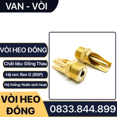 Vòi Heo Đồng, Vòi Uống Nước Cho Heo Đồng Thau - Ren 21 27