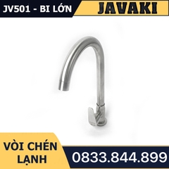 Vòi Rửa Chén Bát JV501Bi Lớn Dùng Nước Lạnh JAVAKI | SUS 304 Cao Cấp Nhám Mờ