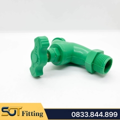 Vòi Xả Nước Nóng Chịu Nhiệt Nhựa PPR – Đầu Nối Ống 18 & 20 Dễ Dàng Lắp Đặt