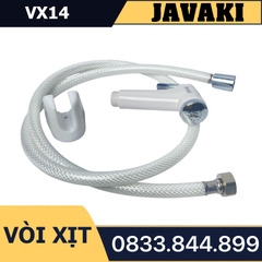 Vòi Xịt VX14 Tay Dương Nhựa Gắn Bồn Cầu Bệt Vệ Sinh - Thương Hiệu JAVAKI