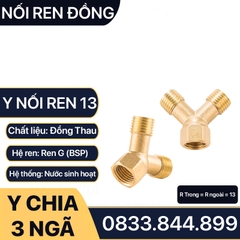 Nối Ren Chữ Y, Nối Ren Trong Ren Ngoài Chữ Y Chân Ren 13 - Đồng Thau