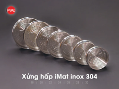 Xửng hấp iMat inox 304 nhiều kích cỡ 18 I 20 I 22 I 24 I 26 I 28 I 30(cm).Dùng cho nồi, chảo cùng size
