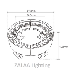 Đèn LED Ôm Gốc Cây Cột Zalaa Ghép Nhiều Module M12W, M16W, M18W Cao Cấp