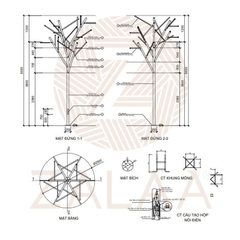 Cột Đèn Cây Trang Trí Cảnh Quan Sân Vườn thiết kế độc đáo Mã sản phẩm ZCV-H5000-D3500
